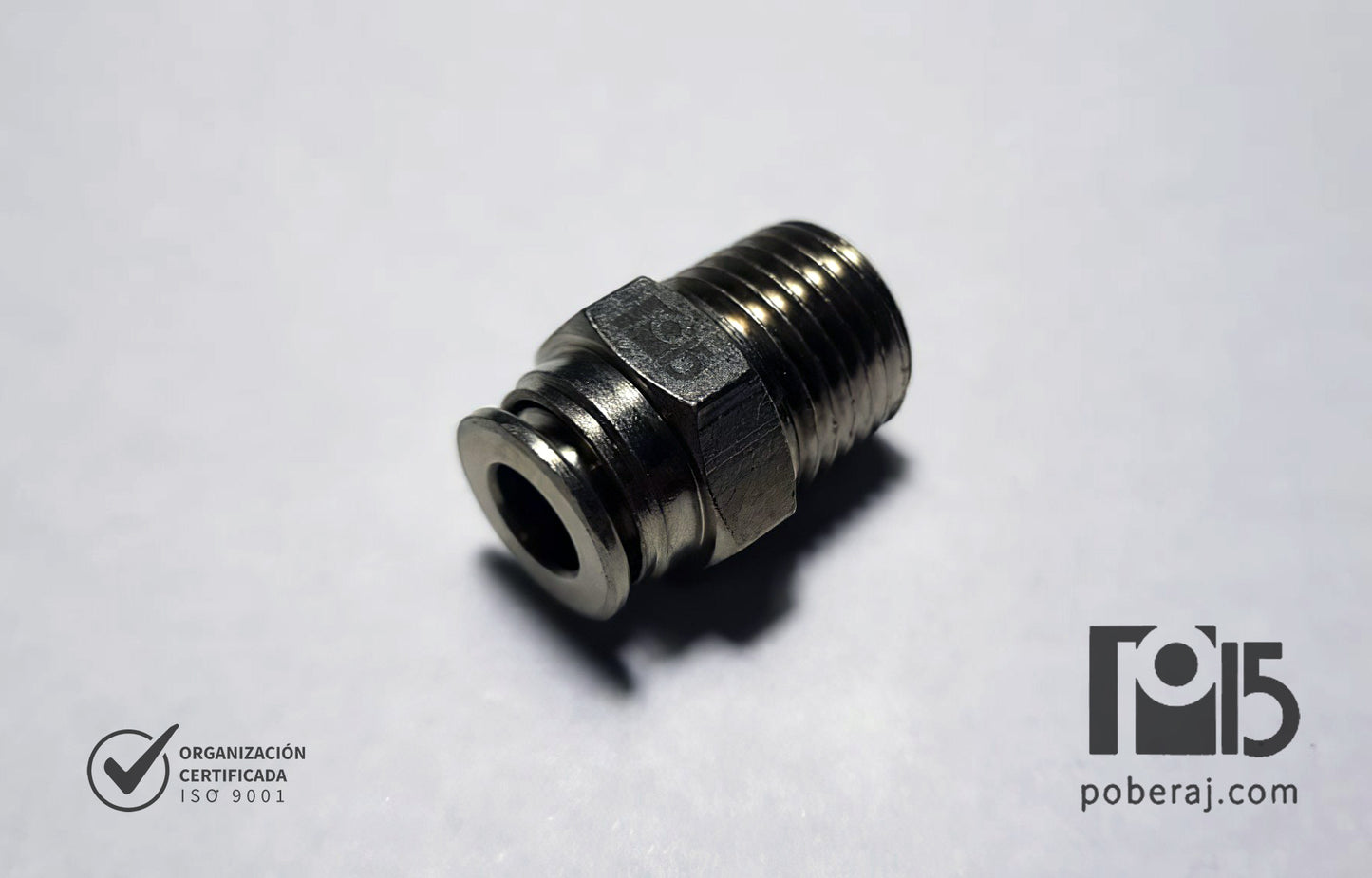 Conexion Racord Hidraulica Industrial para Manguera Rápidas p/tubo métrico "conector" T x Rosca Fija BSPT Codigo D0728