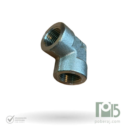 D0750 Codo 90 rosca BSPT serie 2000 y serie 3000