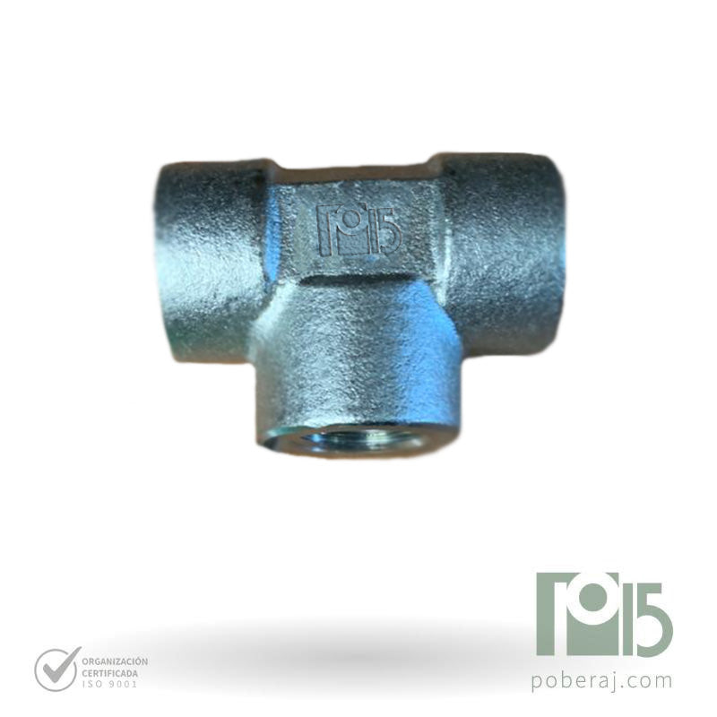 D0751 Tee rosca BSPT serie 2000 y serie 3000