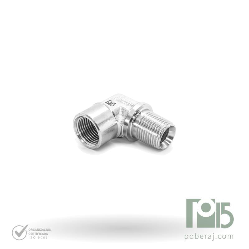 D0761 Codo 90 Macho Fijo BSPT a Hembra Fija BSPT