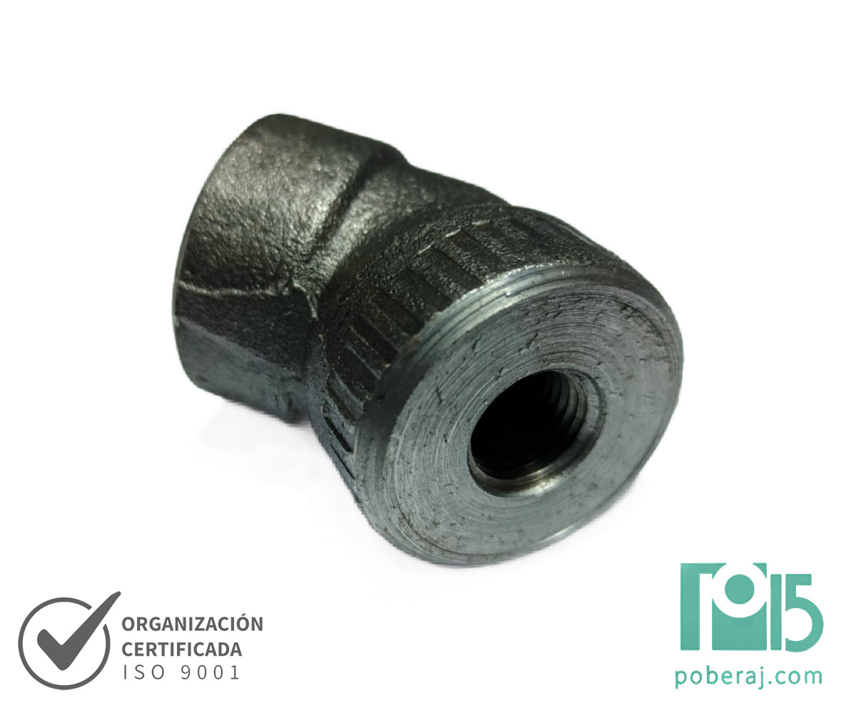 CODO 45 Hembra Fija x Hembra Fija ROSCA BSPT Y NPT CODIGO D0770