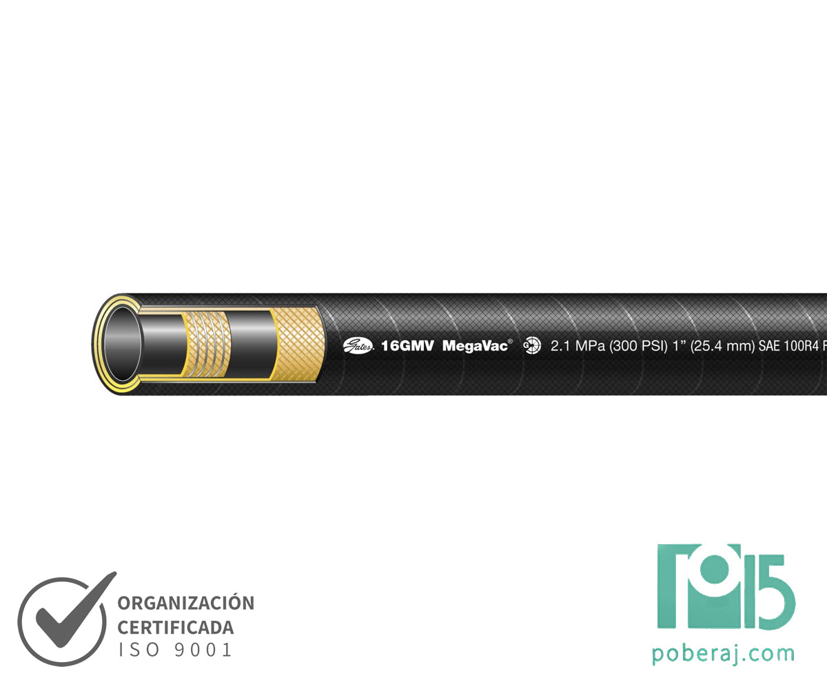 Manguera Hidraulica SAE 100 R4 con refuerzo de acero y textil M004