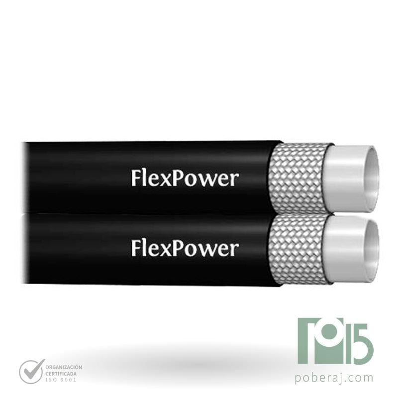 Manguera Hidráulica SAE 100 R7 Termoplástica Dual Negra cond/Naranja Codigo M007F Flexpower