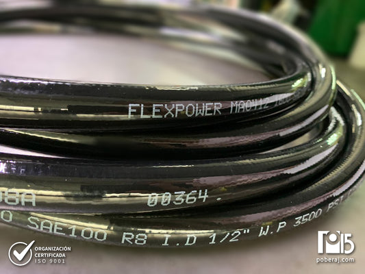 Manguera Hidráulica SAE 100 R8 Termoplástica Codigo M008F