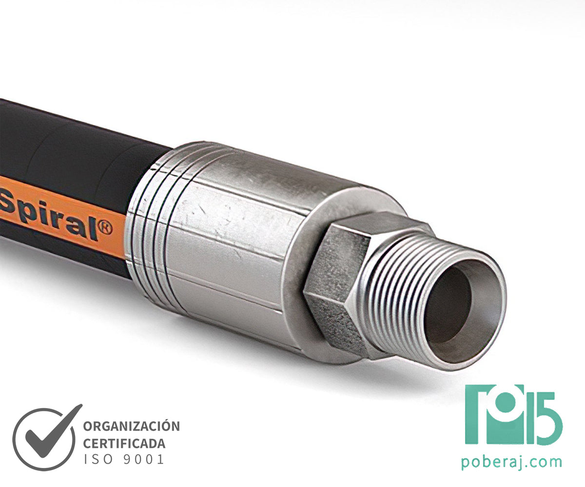 Manguera Hidraulica SAE100 R12 con espirales de acero Cubierta MSHA Codigo M012R