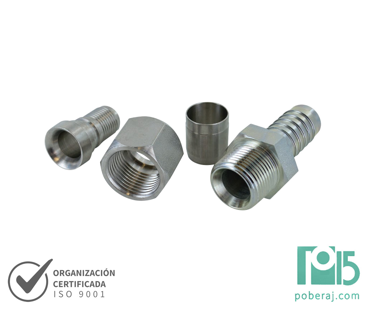 Manguera Hidraulica SAE100 R14 Flexible de PTFE Liso con Refuerzo de Acero Inoxidable Codigo M014
