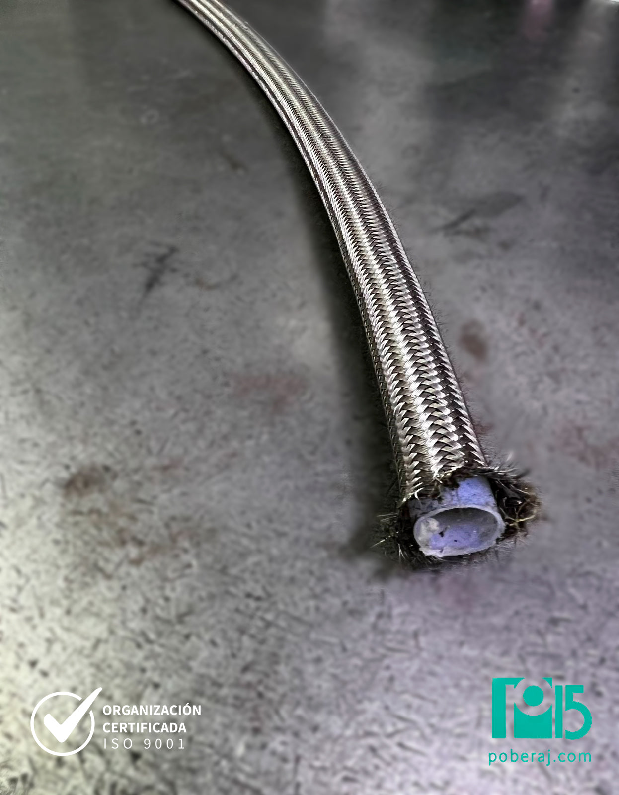 Manguera Hidraulica SAE100 R14 PTFE con Una Malla Codigo M014N