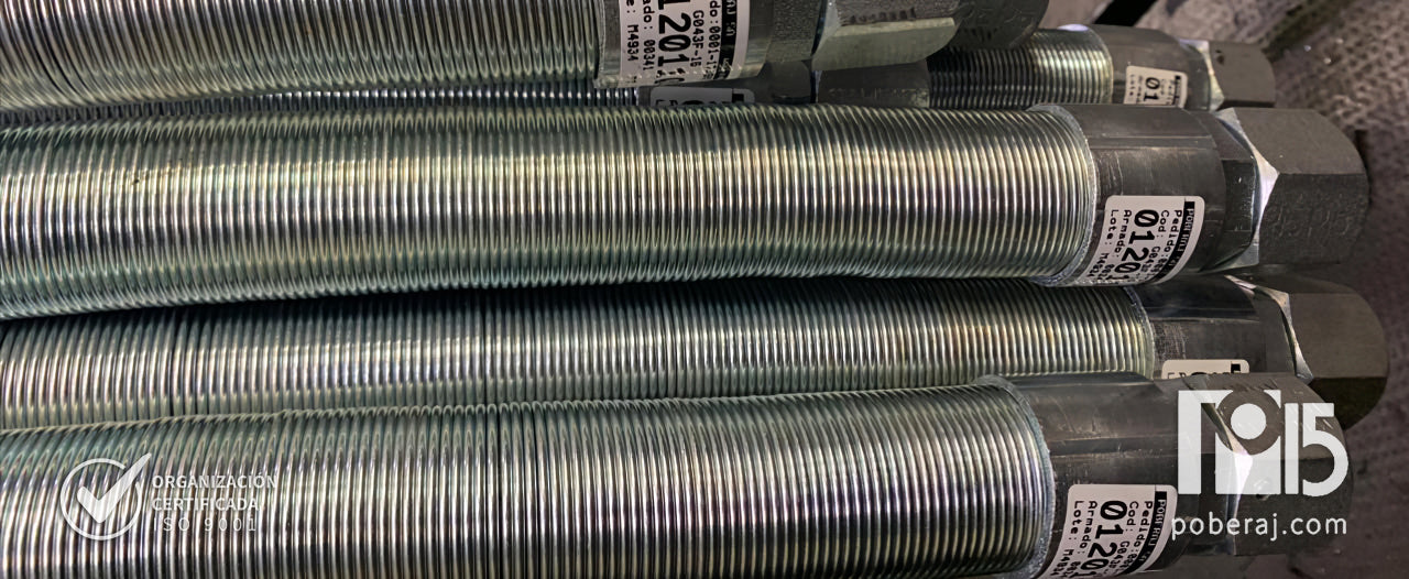 Manguera PTFE corrugada con refuerzo de Acero Inoxidable Codigo M043F