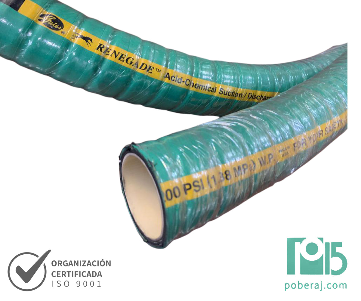 Manguera Industrial ex Renegade para sustancias químicas y ácidos Chem Master Plus UHMWPE 125-200 SD Codigo M051