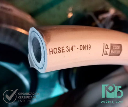 Manguera FLEXPOWER p/Vapor-Agua Caliente PT:14 BAR Blanca Codigo M115F