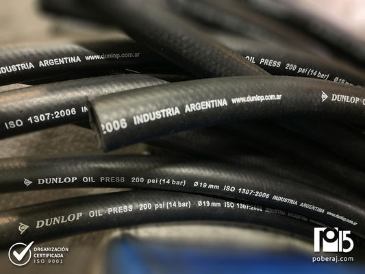 Manguera Industrial Dunlop para hidrocarburos Oil Press 200 Codigo M117
