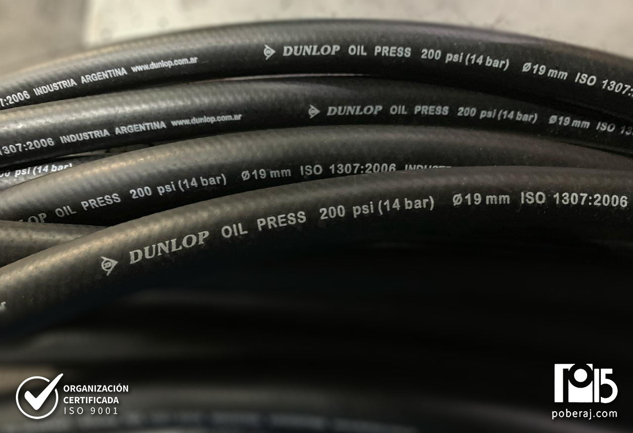 Manguera Industrial Dunlop para hidrocarburos Oil Press 200 Codigo M117