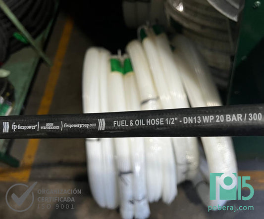 Manguera FLEXPOWER para HIDROCARBUROS PT:20 BAR Codigo M118F