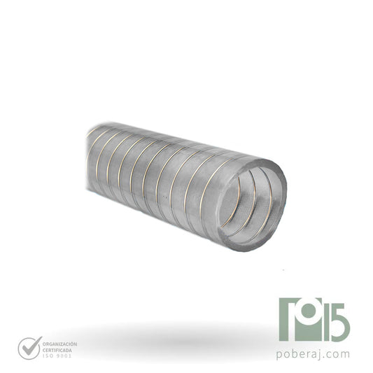 Manguera PVC Cristal con Espiral de Acero FDA Código M143A