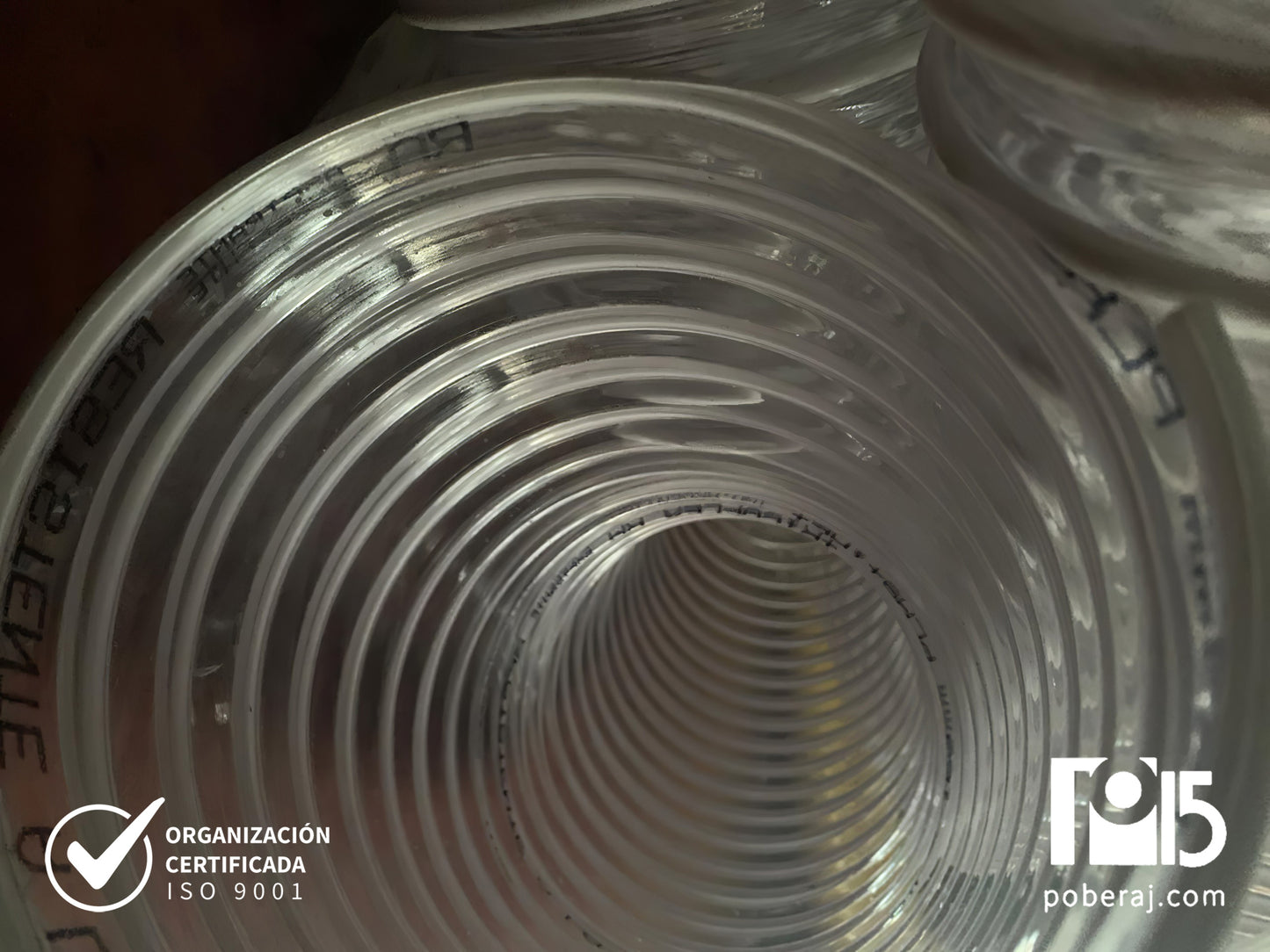 Manguera PVC con espiral blanco Codigo M143B