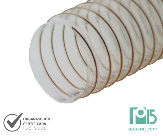 Manguera poliuretano con espiral de acero muy flexible Codigo M151B