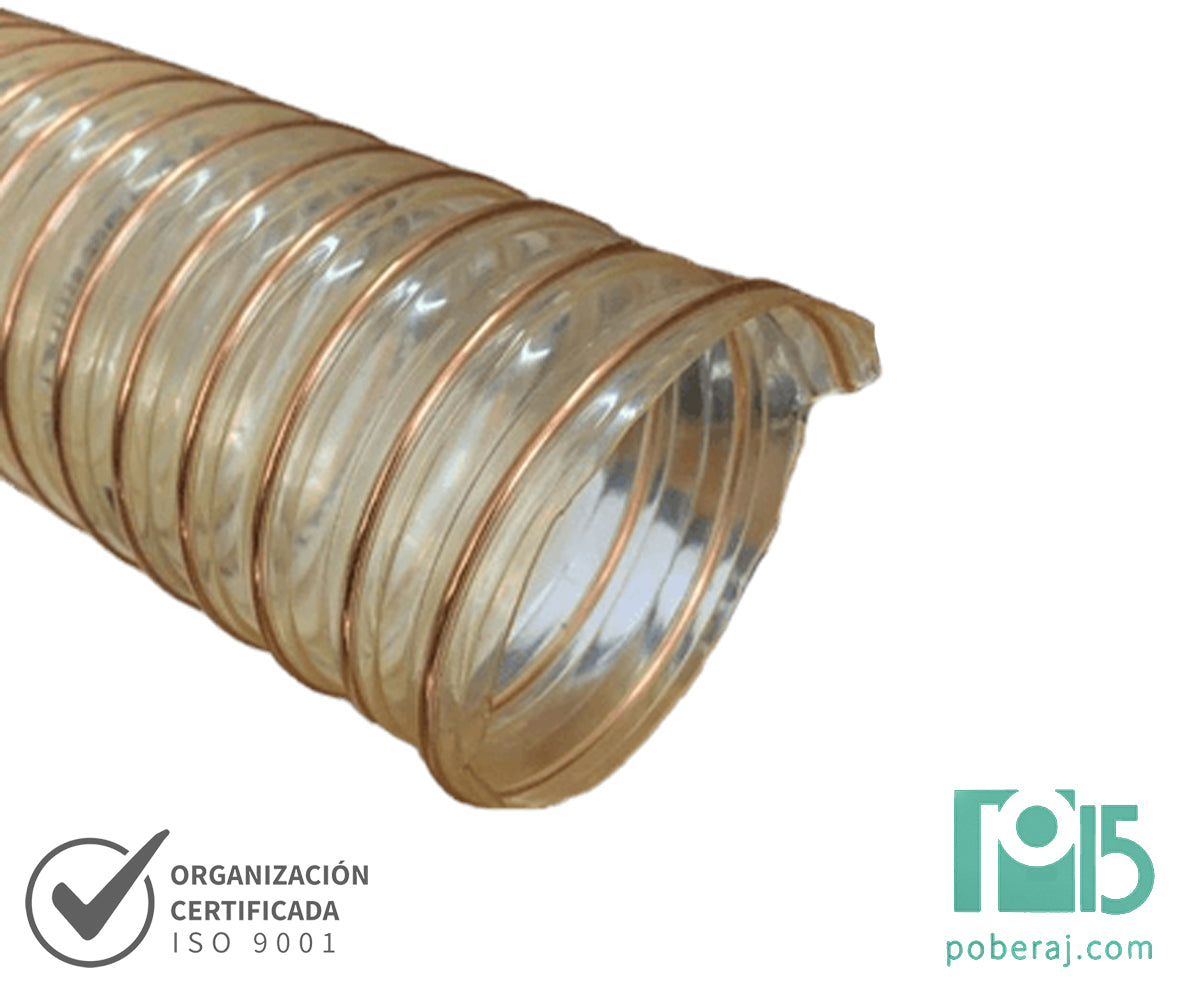 Manguera poliuretano con espiral de acero muy flexible Codigo M151B