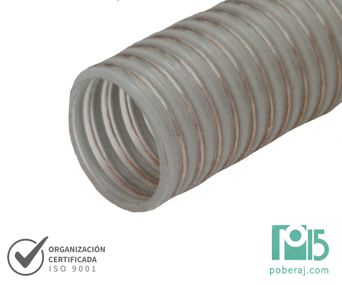Manguera aspirapolvo de poliuretano con esp. PVC y filamento Codigo M151E