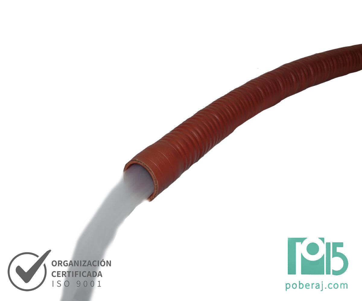 Manguera para aspiración de polvos silicona naranja (Cubierta Gruesa) Flexible Codigo M151R