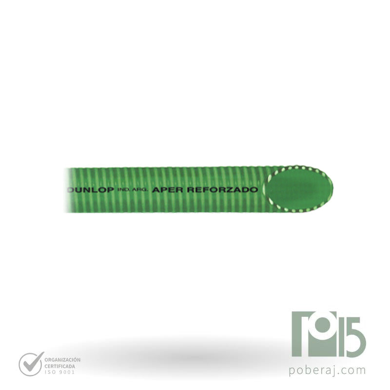 M156P MANGUERA PVC VERDE ASPIRANTE/EXPELENTE *REFORZADO*