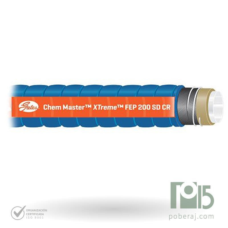 Manguera Industrial para sustancias químicas y ácidos Chem Master X Treme FEP (125-200) SD (ex Stallion) Codigo M035