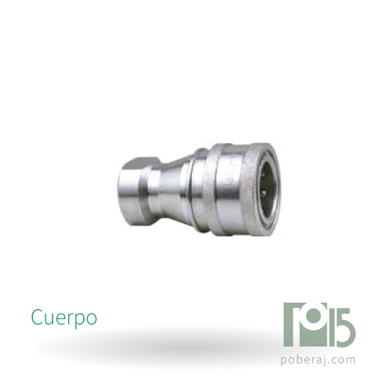 Acople Hidráulico con retención ISO 7241-B (Acero al Carbono) Codigo A073C