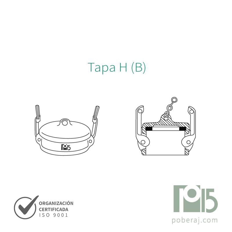Acoples Rápidos a Levas Camlock de Aluminio IMPORTADO Código A636C