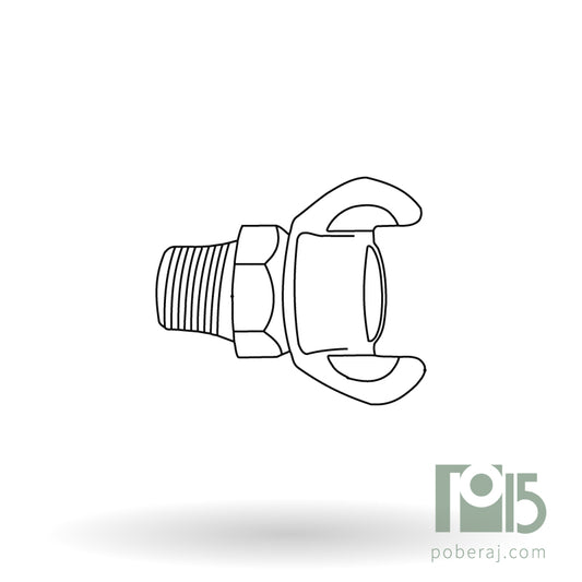 Acople con rosca macho (Americano) Codigo A784A