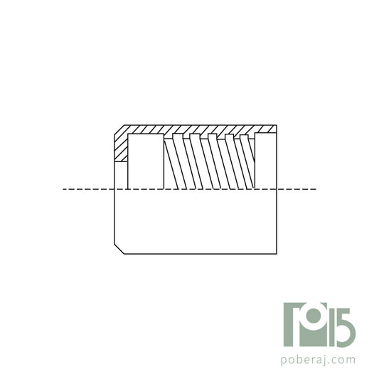 C1290 Racord para Prensar R1/R2 Macho Fijo Rosca UNF para Virola SAE
