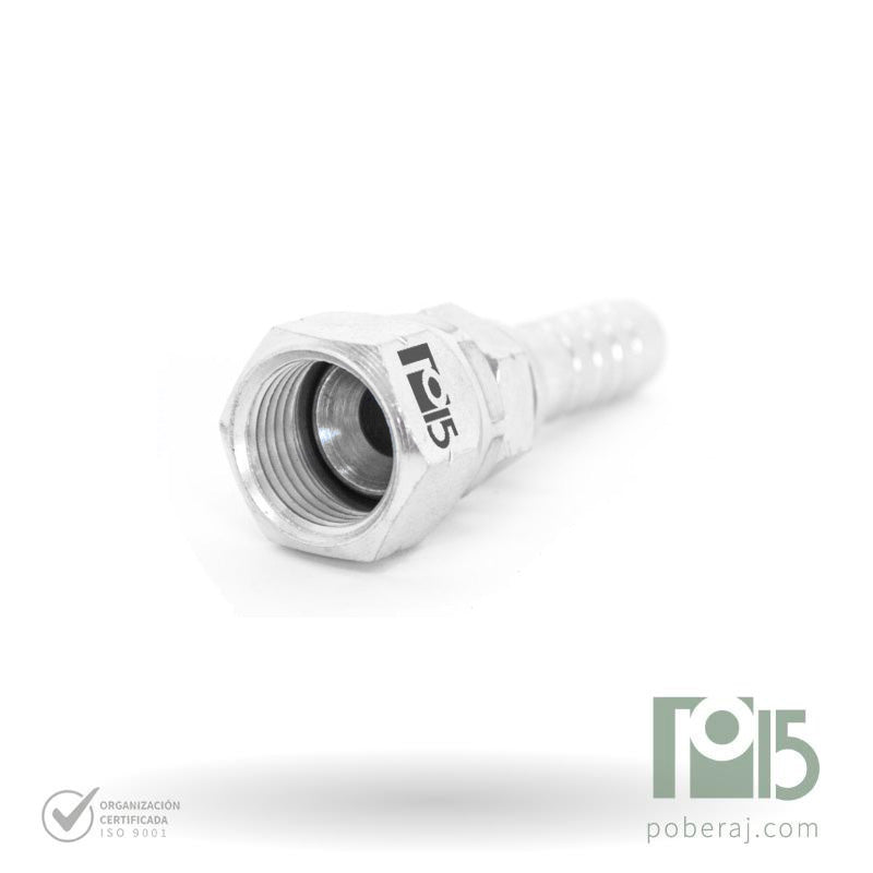 C1606 Racord para prensar R1/R2 HG Rosca UNF Asiento Hembra JIC 37º