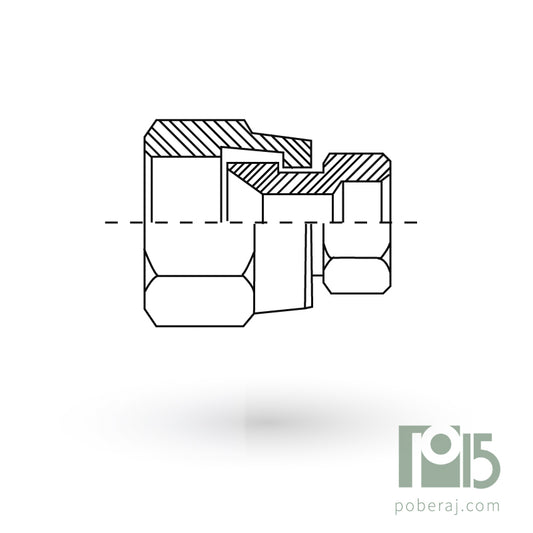 D0517 Manguito Para Soldar Rosca NF JIC