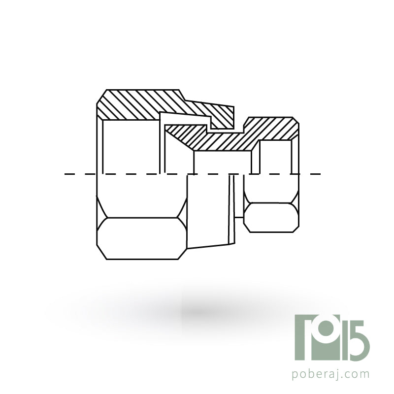 D0519 Manguito Para Soldar Rosca BSPP JIC