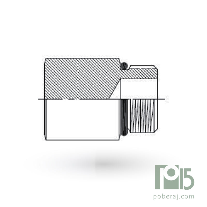 D0522 Adaptador Macho UNF p/O'Ring a Ciego