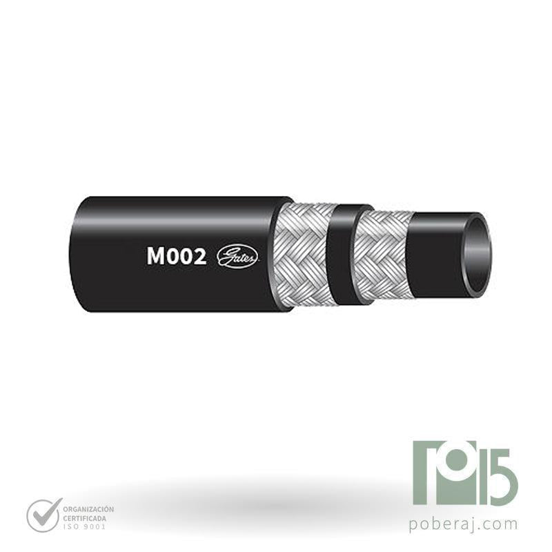 Manguera Hidraulica SAE100 R2AT con dos trenzas de acero Cubierta MSHA Codigo M002