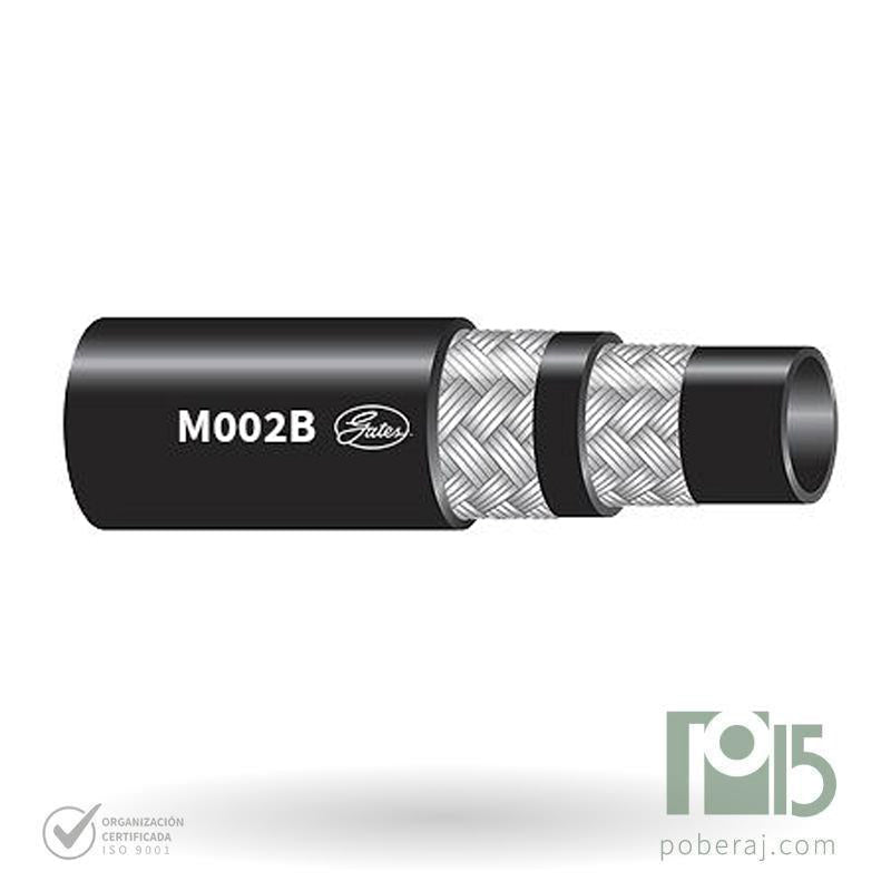 Manguera Hidraulica SAE100 R2AT con dos trenzas de acero Cubierta MSHA Codigo M002B