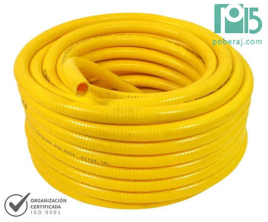 Manguera PVC Amarilla Aspirante/Expelente *Liviano* Agua-Aire Codigo M154P