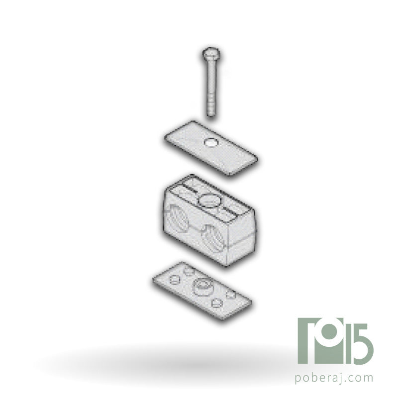 Soportes para caños, tubos y flexibles Serie Doble S7487