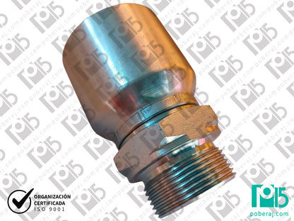 Conexion hidraulica Terminal pre-prensado 1.1/4" MF 1.1/4" bsp Acero al carbono CODIGO 1AP1