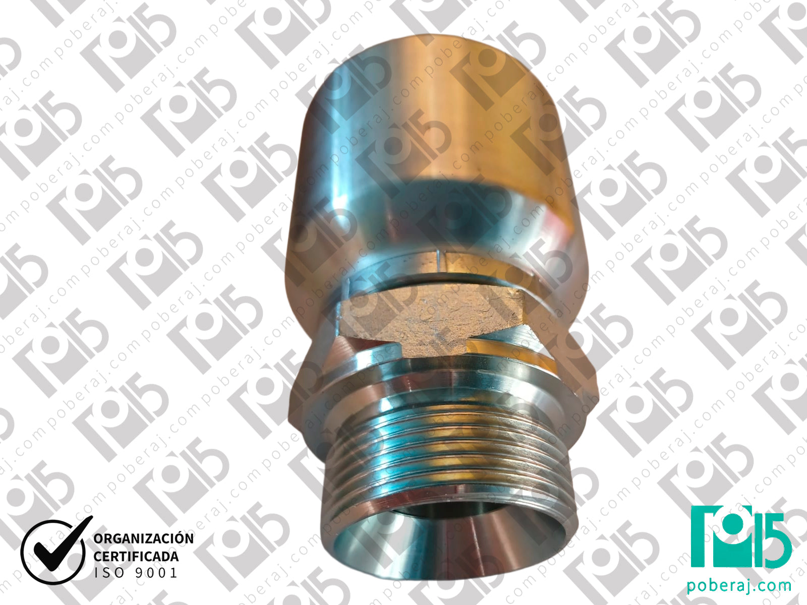 Conexion hidraulica Terminal pre-prensado 1.1/4" MF 1.1/4" bsp Acero al carbono CODIGO 1AP1