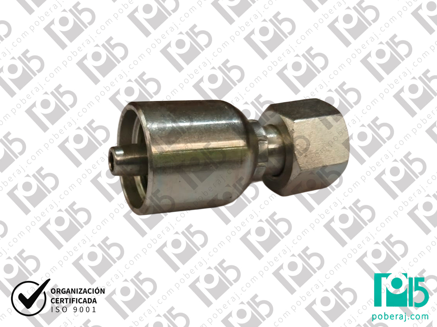 Conexión terminal Racord 1/4" x hg 16x1.5 tubo de 8mm Acero al carbono CODIGO 1DH1