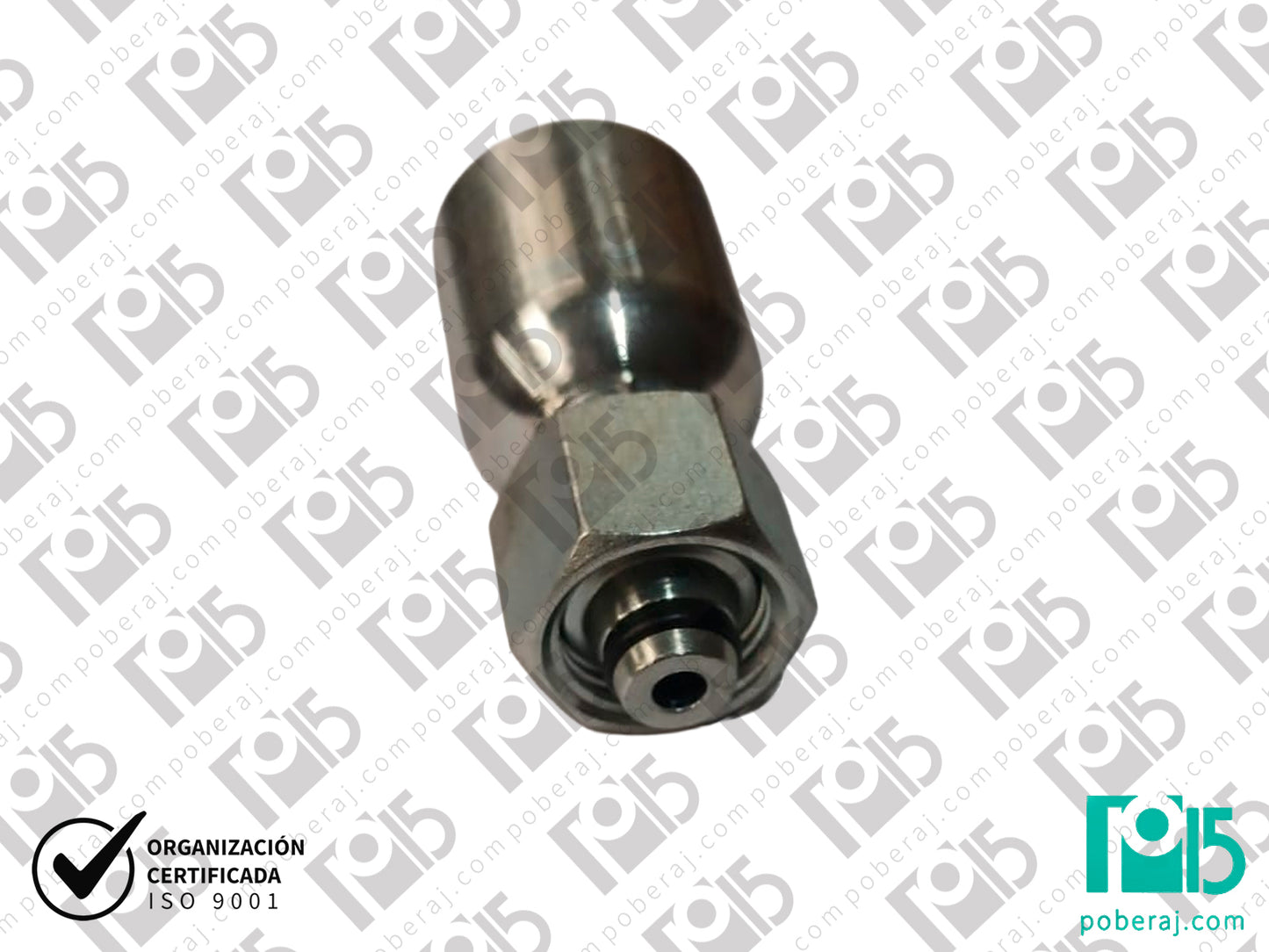 Conexión terminal Racord 1/4" x hg 16x1.5 tubo de 8mm Acero al carbono CODIGO 1DH1