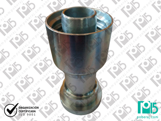 Conexion hidraulica Terminal pre-prensado recto Acero al carbono Código referente: 1FH1-24-20