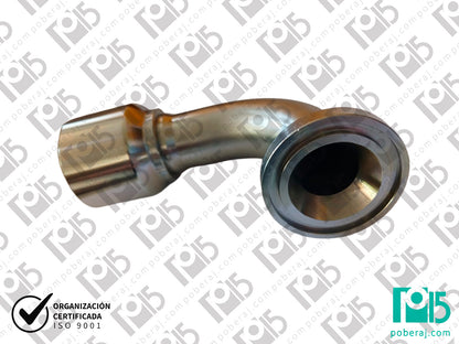 Conexion hidraulica Terminal pre-prensado Codo 90º Acero al carbono Código referente: 1FL9-24-20
