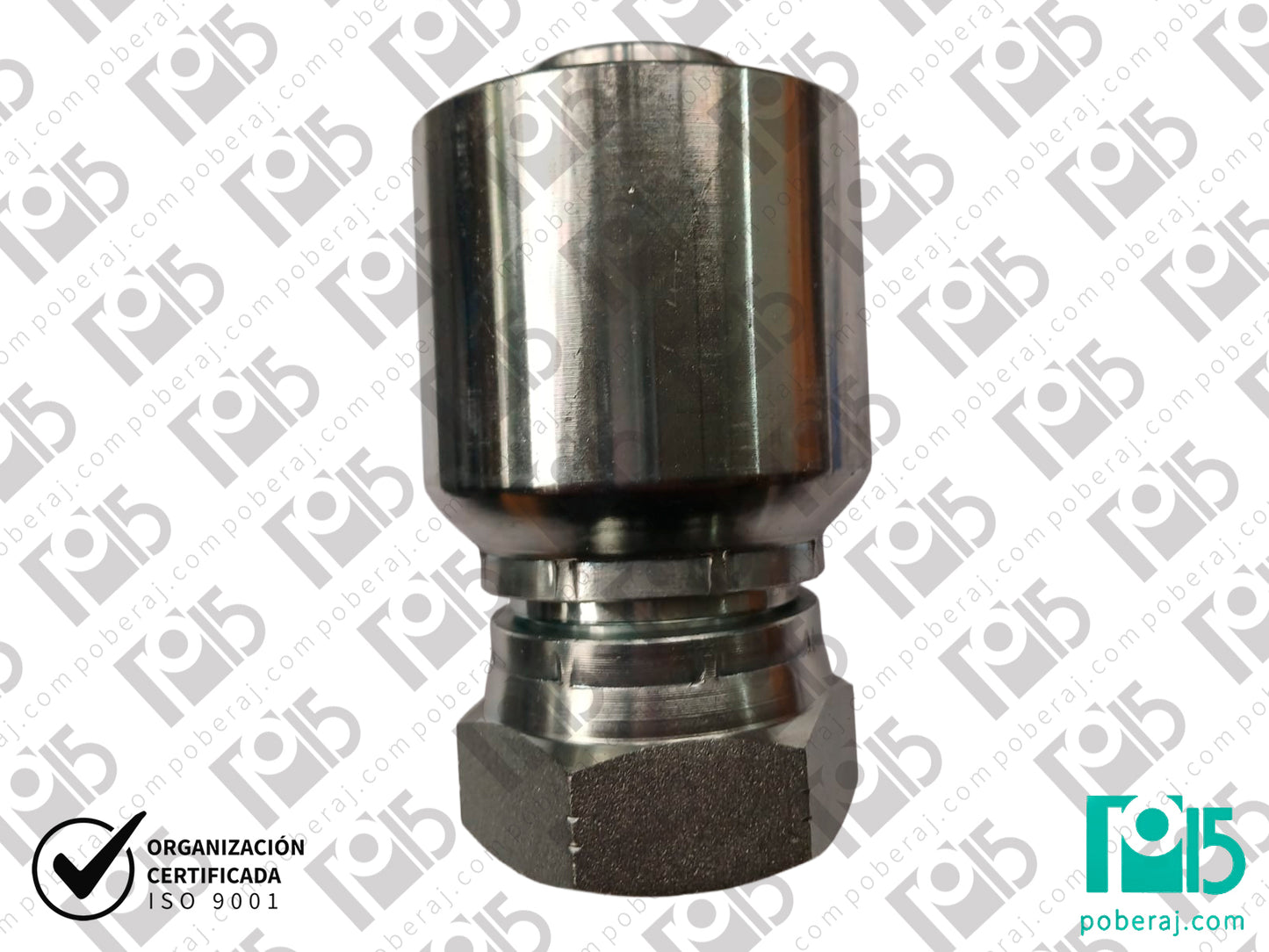 Terminal conexión pre prensado X Hembra Giratoria Rosca UNF  Aero al Carbono  CODIGO 1JC1