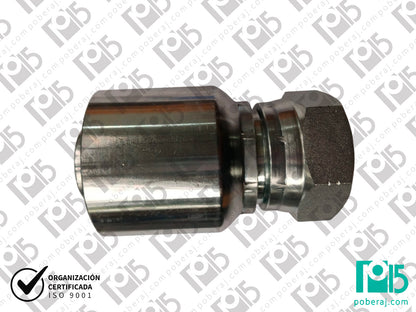 Terminal conexión pre prensado X Hembra Giratoria Rosca UNF  Aero al Carbono  CODIGO 1JC1