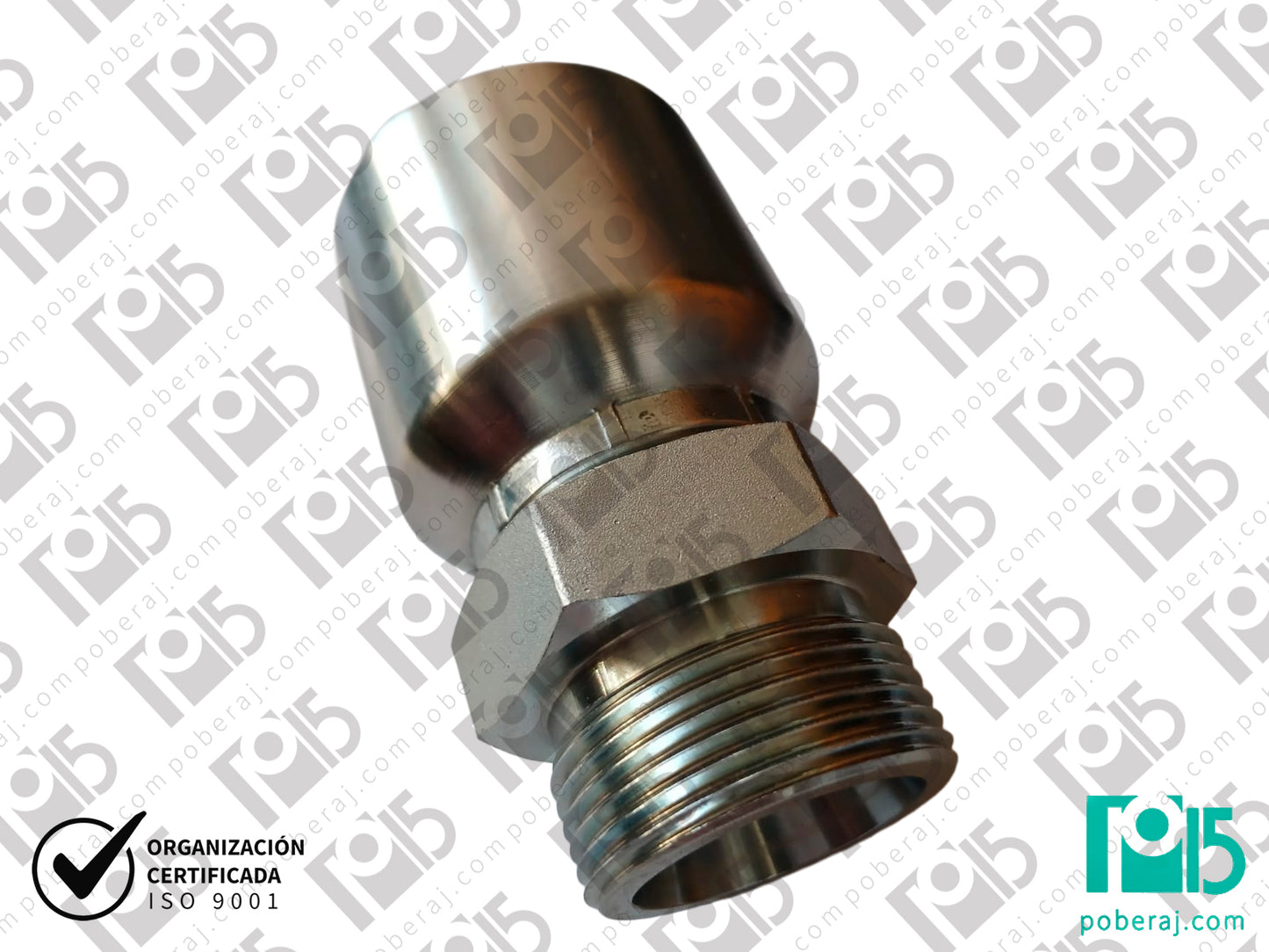 Terminal conexión pre prensado X Hembra Giratoria Rosca UNF  Aero al Carbono  CODIGO 1JC1