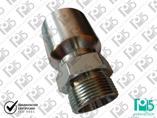 Terminal conexión pre prensado X Hembra Giratoria Rosca UNF  Aero al Carbono  CODIGO 1JC1
