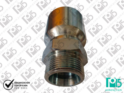 Terminal conexión pre prensado X Hembra Giratoria Rosca UNF  Aero al Carbono  CODIGO 1JC1
