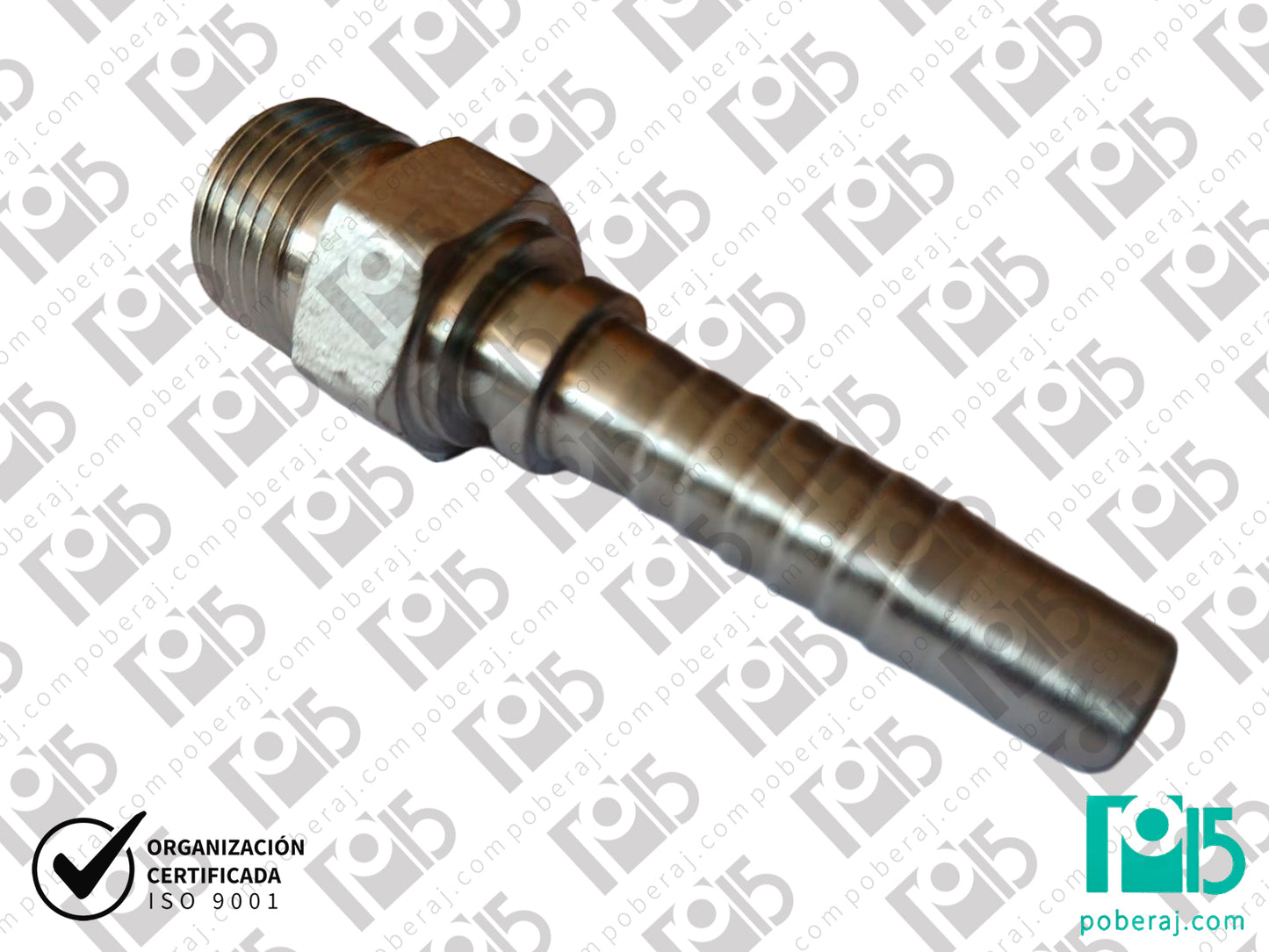 Conexion hidraulica Terminal pre-prensado Racord para prensar MF 18x1,5 para tubo de 10mm Acero al carbono CODIGO 2CH1