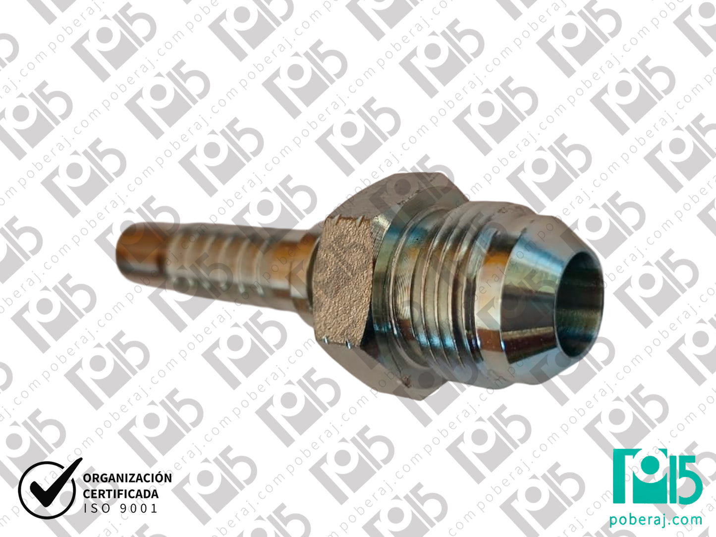 Conexion hidraulica Terminal pre-prensado Racord para prensar x MF unf jic Acero al carbono CODIGO 2IC1
